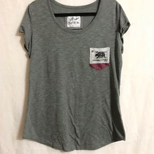 Plus size gray California shirt size 2XL